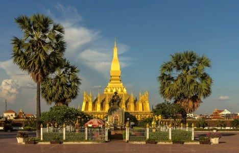 Pha That Luang temple in Vientiane, Laos / Visualhunt