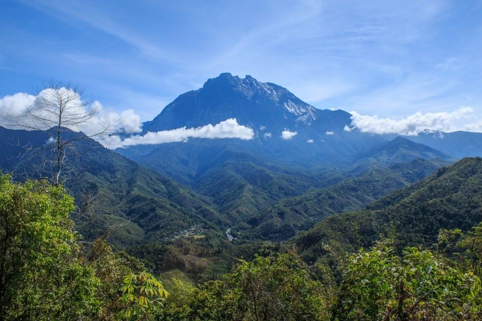 Mount Kinabalu View from Nabalu Town