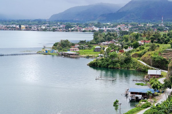 Shores of Lake Toba, Indonesia