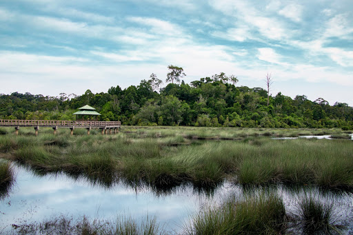At 667 acres in size, Luagan Lalak offers an expansive array of nature to explore using one of its many wooden walkways.