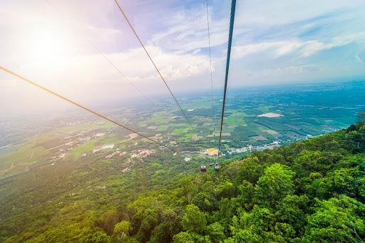 Ba Den Mountain is three hours outside of Ho Chi Minh City.